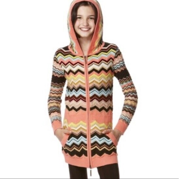 Missoni Target Girl’s Full Zip Hoody Jacket - Picture 2 of 14